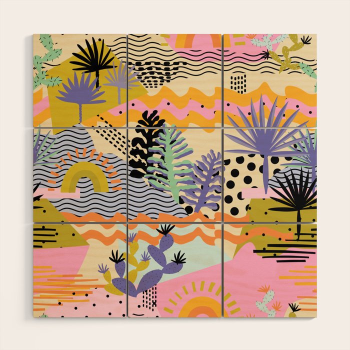 Summer in Palm Springs Wood Wall Art Gallery Image 1