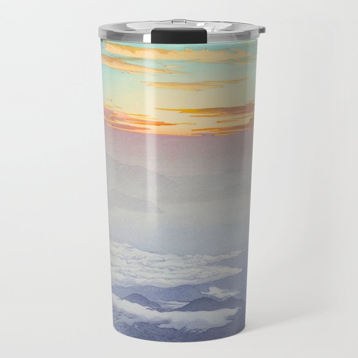 Sea of Clouds (Unkai, Ho-o-San) Hiroshi Yoshida Modern Japanese Woodblock Print Travel Mug Gallery Image 1