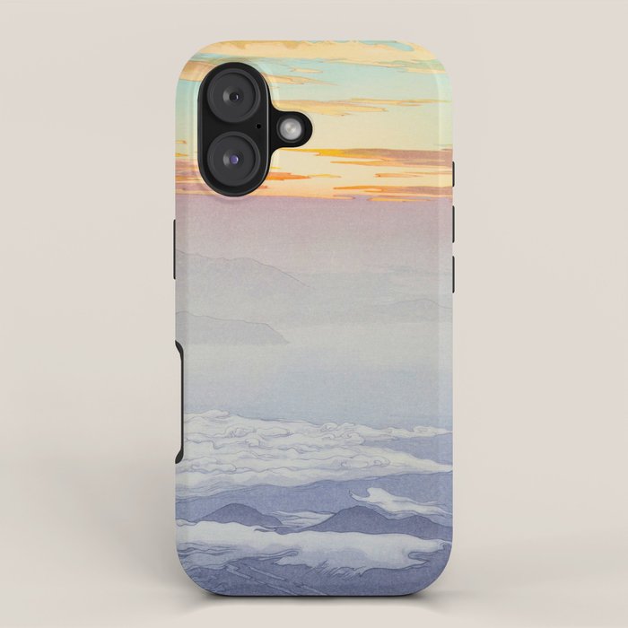 Sea of Clouds (Unkai, Ho-o-San) Hiroshi Yoshida Modern Japanese Woodblock Print iPhone Case Gallery Image 1