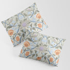 Beach thistle and shells with backgrd pattern Pillow Sham Gallery Image 3