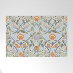 Beach thistle and shells with backgrd pattern Welcome Mat Gallery Image 1