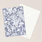 Delicious Autumn botanical poison IV // blue grey background Stationery Card Gallery Image 2