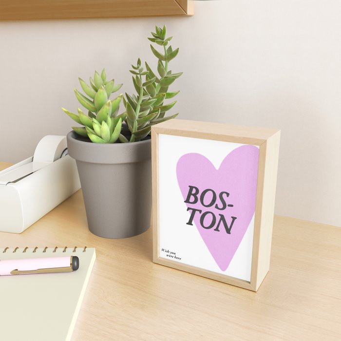 Wish you were here - Boston Mini Art Print Gallery Image 2