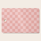 Textured Plaid pattern pink and white Cutting Board Gallery Image 1