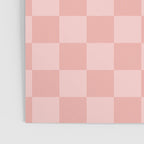 Textured Plaid pattern pink and white Poster Gallery Image 3