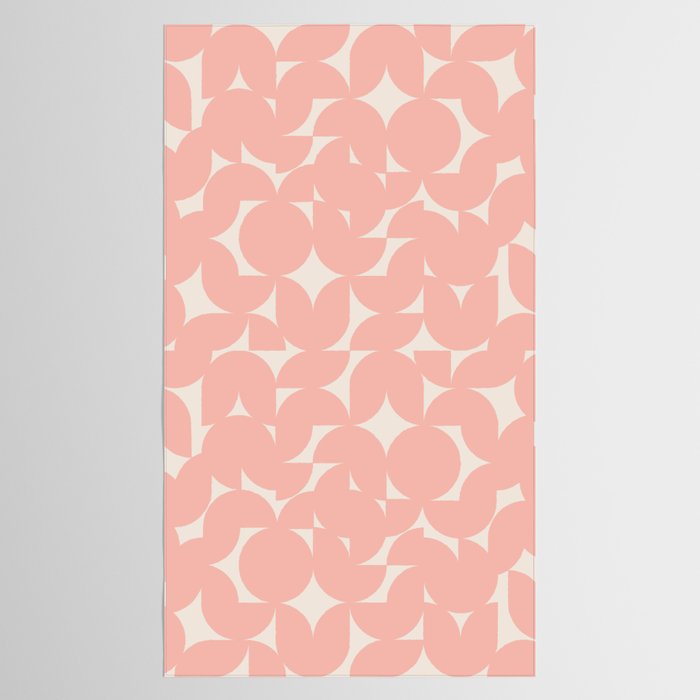Contemporary Geometric Shapes - Soft Pink Tablecloth Gallery Image 2