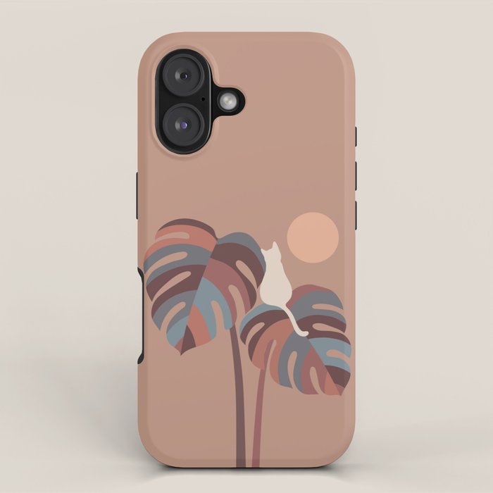Cat and Plant 41 iPhone Case Gallery Image 1