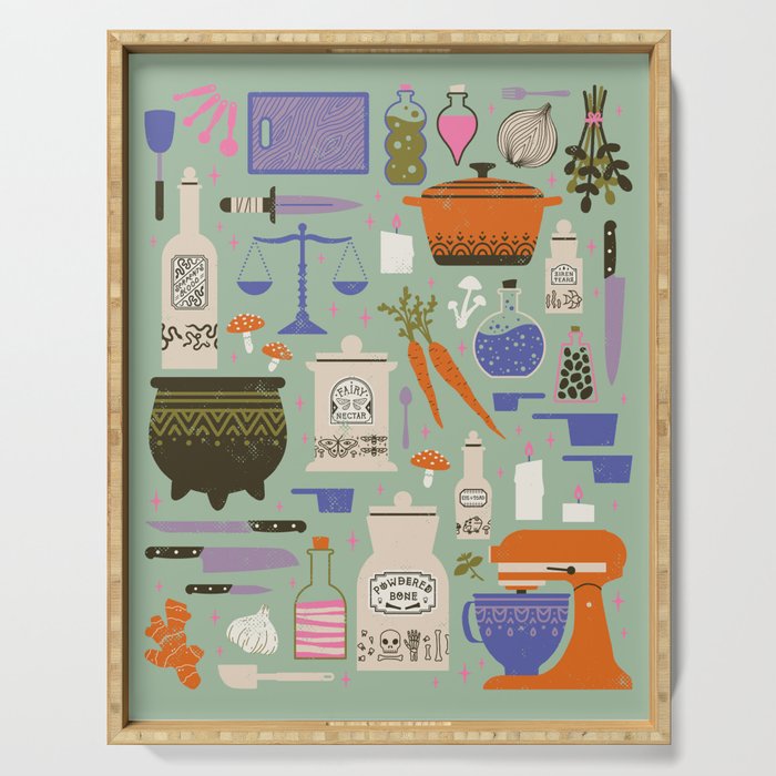 Kitchen Witch Serving Tray Gallery Image 1