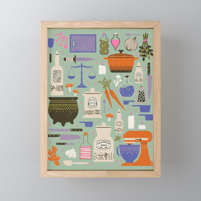 Kitchen Witch Mini Art Print Gallery Image 1