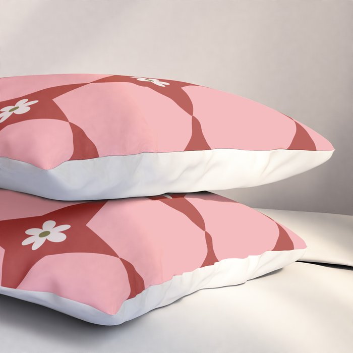 Flower Tile I Pillow Sham Gallery Image 3