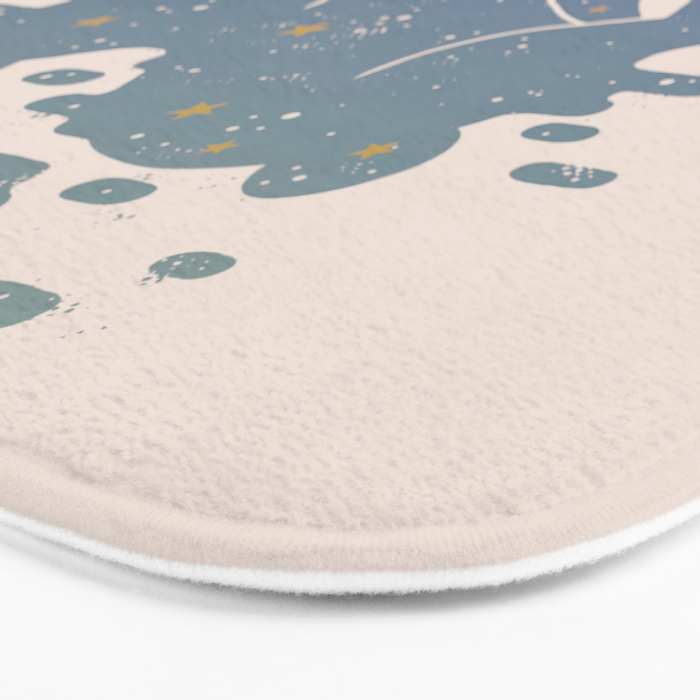 Lepus Constellation: Pastel Bath Mat Gallery Image 3