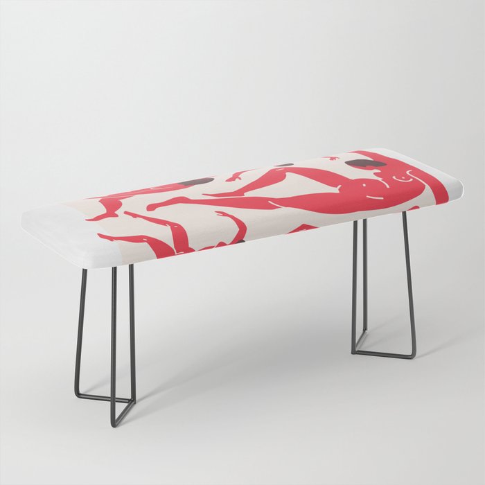 The Dance 3 | Henri Matisse - La Danse | Scarlet Red Edition Bench Gallery Image 1