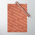 Chic Checks Terracotta Wrapping Paper Gallery Image 1