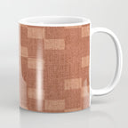 Chic Checks Terracotta Coffee Mug Gallery Image 1