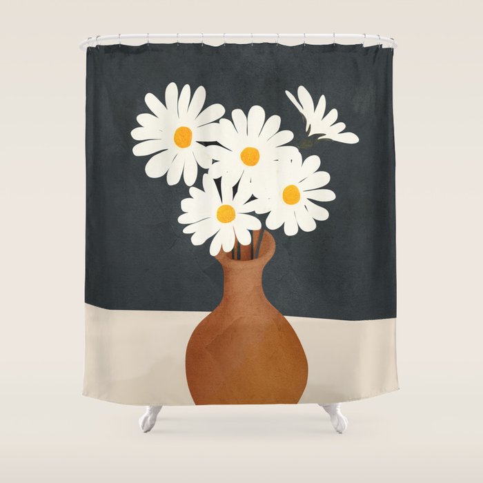 Flowers in a Vase 02 Shower Curtain Gallery Image 1