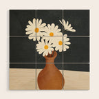 Flowers in a Vase 02 Wood Wall Art Gallery Image 1