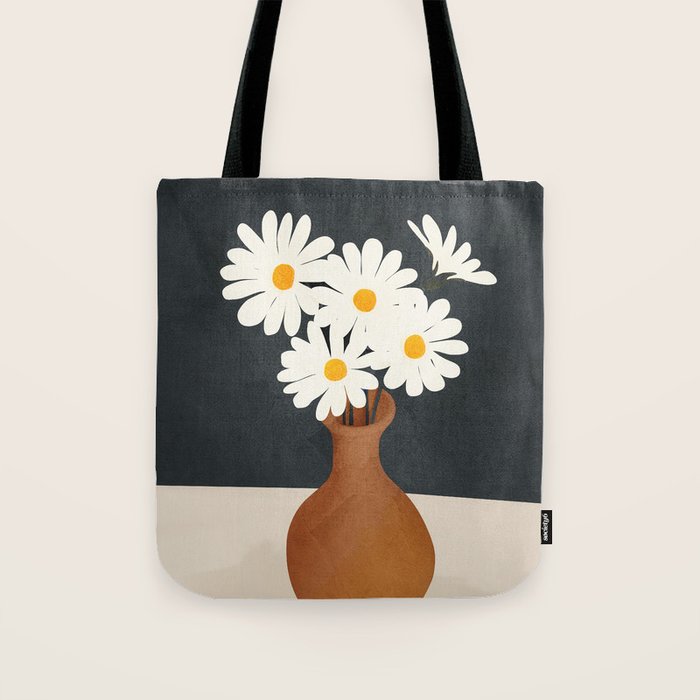 Flowers in a Vase 02 Tote Bag Gallery Image 1