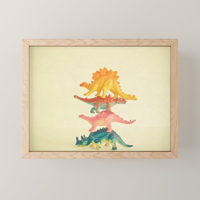 Dinosaur Antics Mini Art Print Gallery Image 1