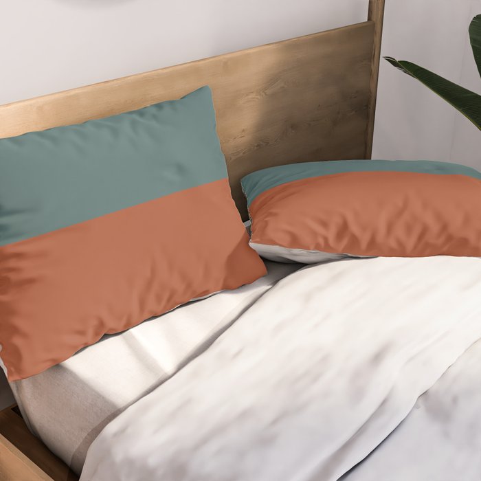 Color Block Abstract V Pillow Sham Gallery Image 2