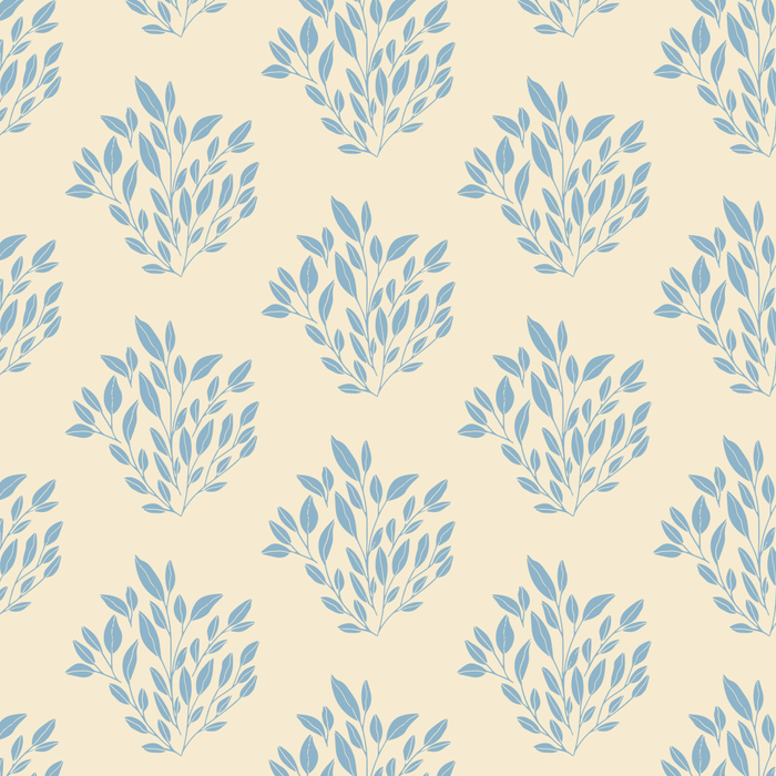 Simple Block Print Pastel Blue and Off-White Pattern  Coffee Mug Gallery Image 2