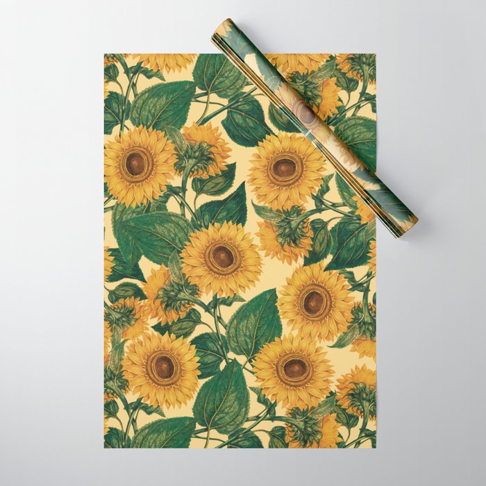 Helianthus Annuus Wrapping Paper Gallery Image 1