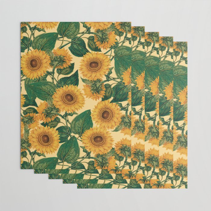 Helianthus Annuus Wrapping Paper Gallery Image 3