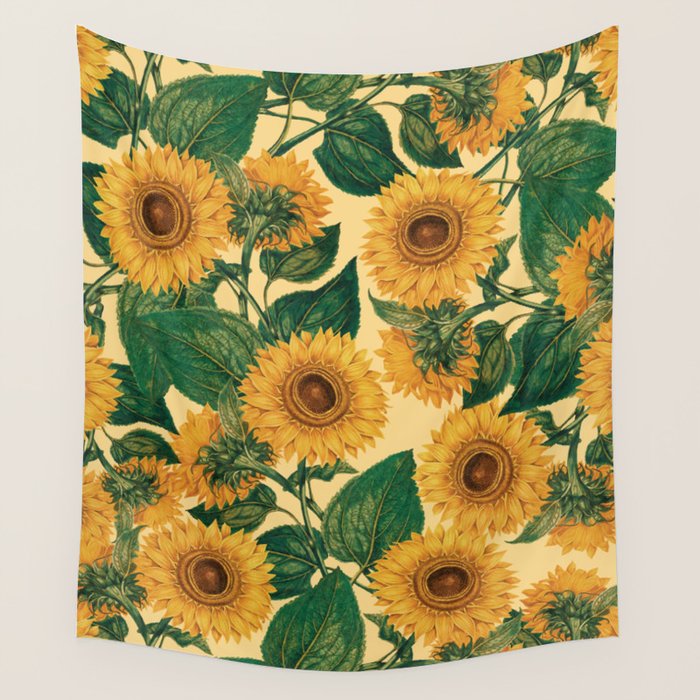 Helianthus Annuus Wall Tapestry Gallery Image 4
