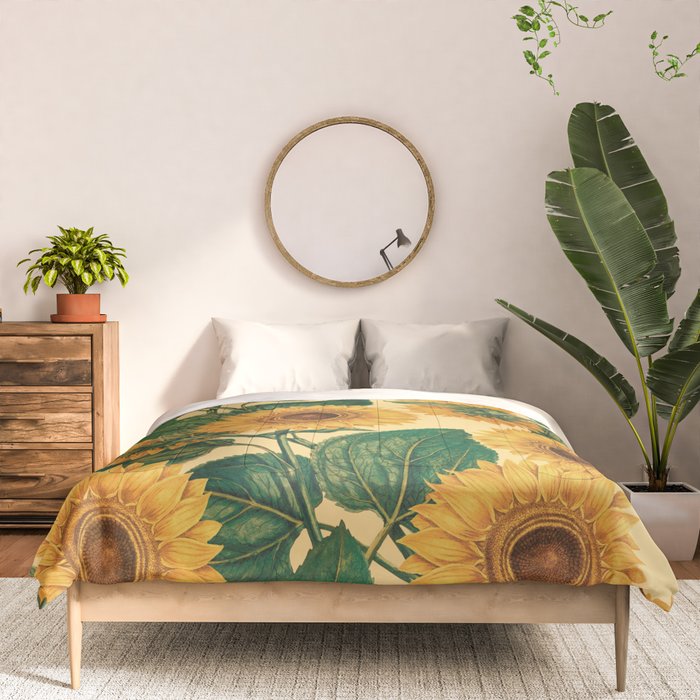 Helianthus Annuus Comforter Gallery Image 3
