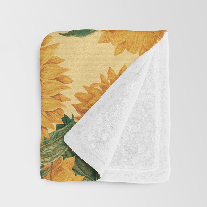 Helianthus Annuus Throw Blanket Gallery Image 3