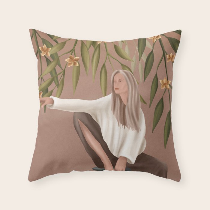 Chill Day Throw Pillow Gallery Image 1