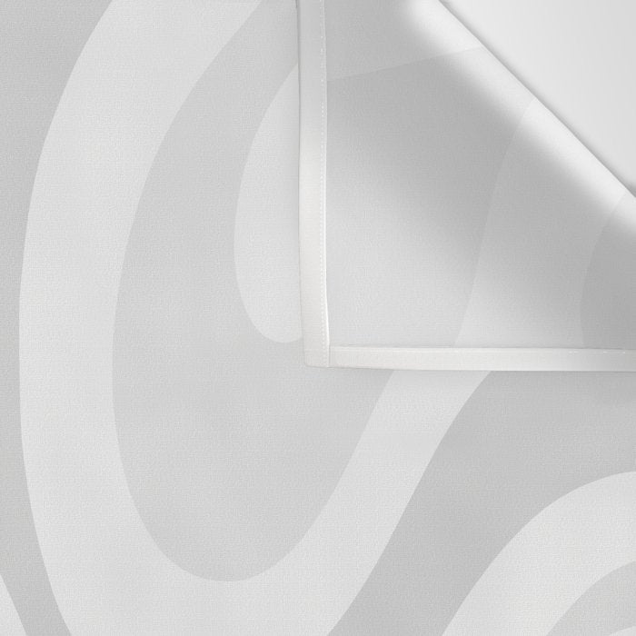 Modern Retro Liquid Swirl Abstract in Pale Grey Wall Tapestry Gallery Image 3