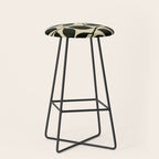 leaves black and white Stool Gallery Image 1