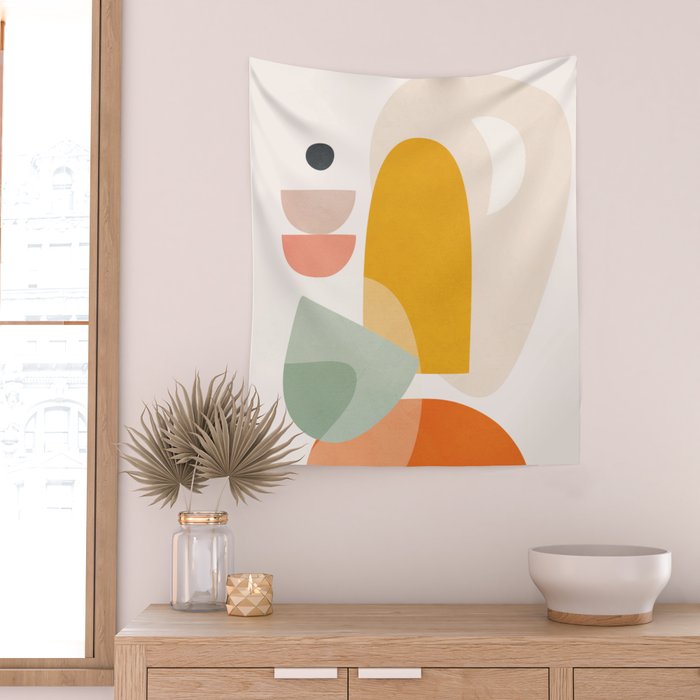 Playful Geometry 04 Wall Tapestry Gallery Image 2
