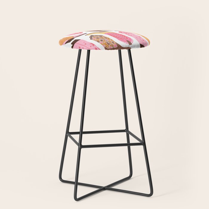 Cowboy Boots (Warm Palette) Illustration  Stool Gallery Image 1
