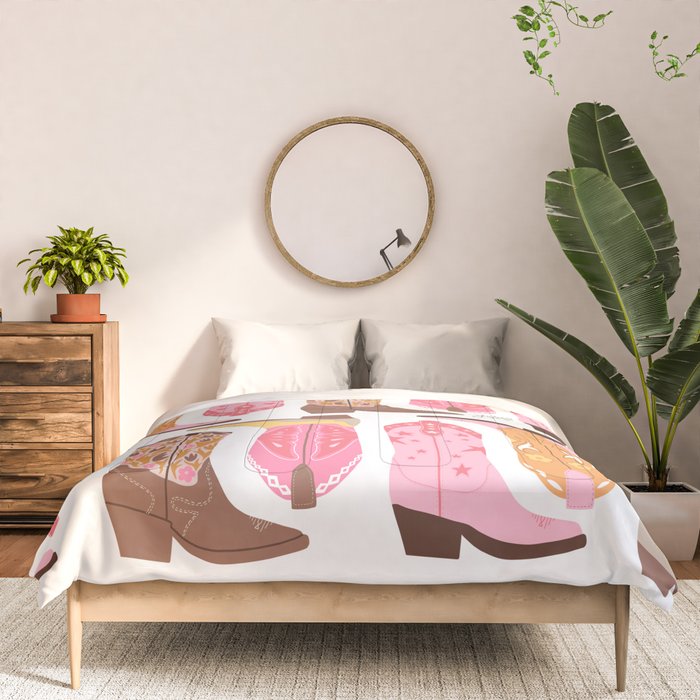Cowboy Boots (Warm Palette) Illustration  Comforter Gallery Image 3