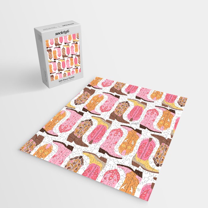 Cowboy Boots (Warm Palette) Illustration  Jigsaw Puzzle Gallery Image 2