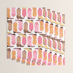 Cowboy Boots (Warm Palette) Illustration  Wrapping Paper Gallery Image 3