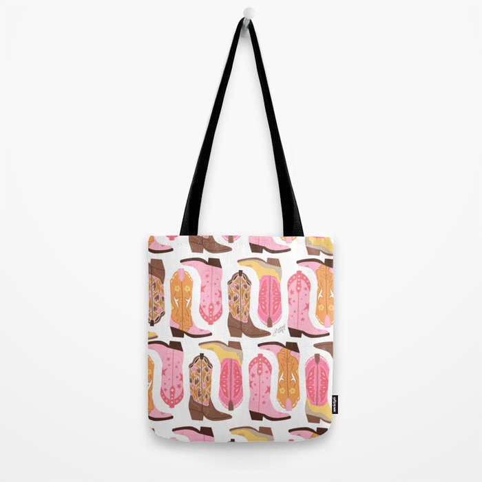 Cowboy Boots (Warm Palette) Illustration  Tote Bag Gallery Image 2