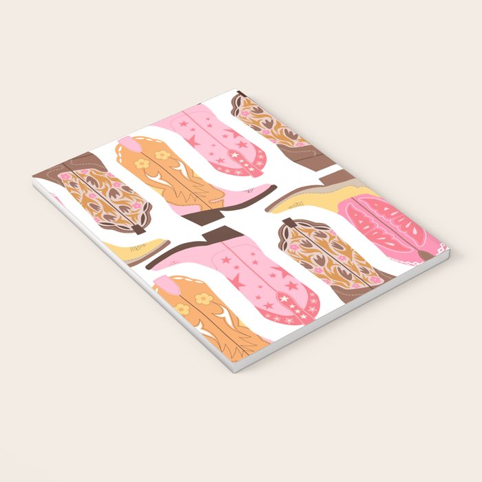 Cowboy Boots (Warm Palette) Illustration  Notebook Gallery Image 3
