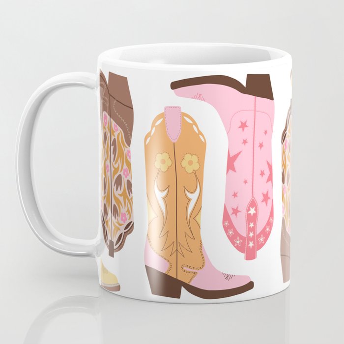 Cowboy Boots (Warm Palette) Illustration  Coffee Mug Gallery Image 3