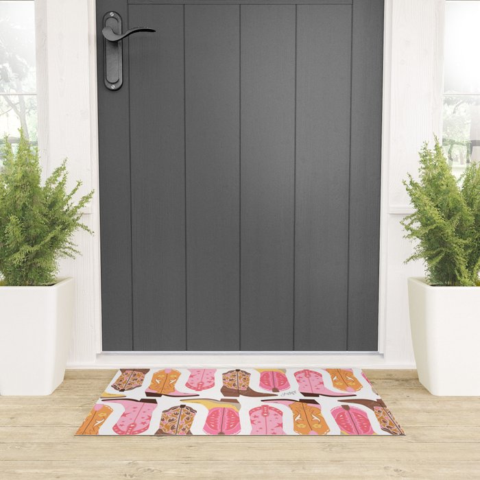 Cowboy Boots (Warm Palette) Illustration  Welcome Mat Gallery Image 3