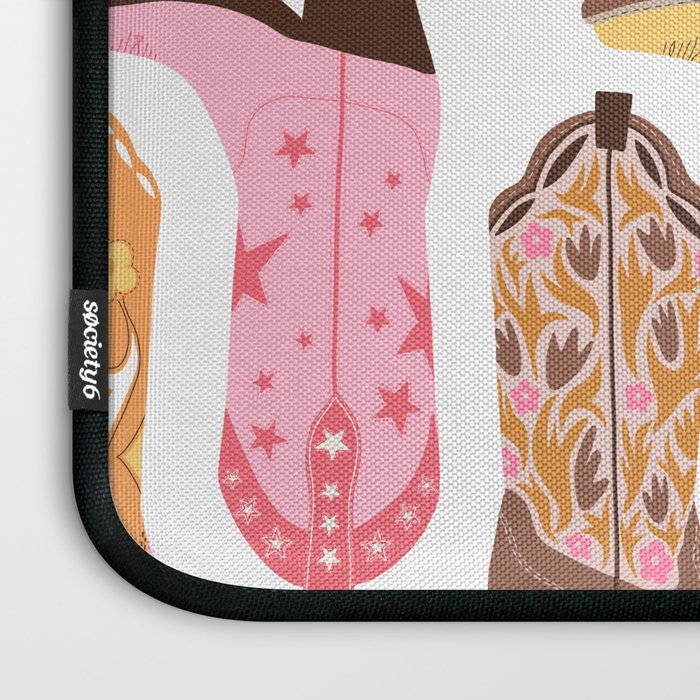 Cowboy Boots (Warm Palette) Illustration  Laptop Sleeve Gallery Image 3