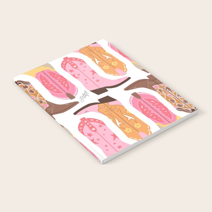 Cowboy Boots (Warm Palette) Illustration  Notebook Gallery Image 2