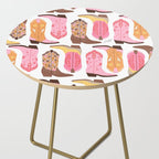 Cowboy Boots (Warm Palette) Illustration  Side Table Gallery Image 2
