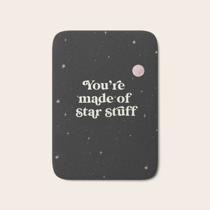 Star Stuff Space Print Bath Mat Gallery Image 1