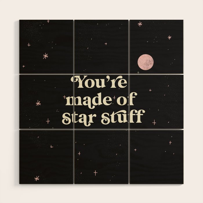 Star Stuff Space Print Wood Wall Art Gallery Image 1
