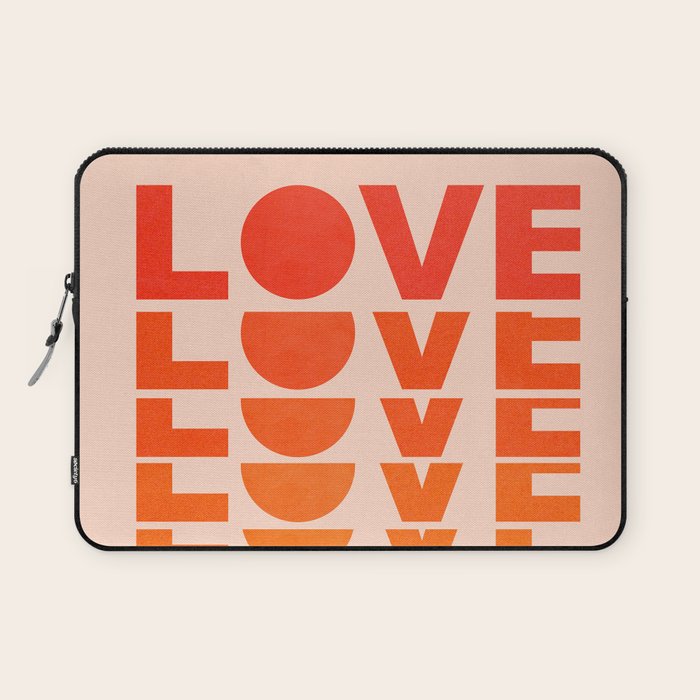Abstraction_LOVE_SUNSET_Minimalism_001 Laptop Sleeve Gallery Image 1