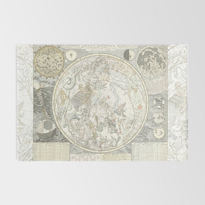 Star map of the Southern Starry Sky Rug Gallery Image 2