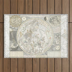 Star map of the Southern Starry Sky Outdoor Rug Gallery Image 1