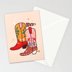 Howdy! Cowboy Boots Stationery Card Gallery Image 2